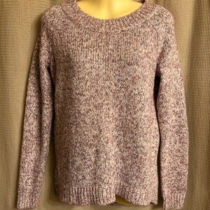 Loft Purple, White Sweater Pullover Women's XS